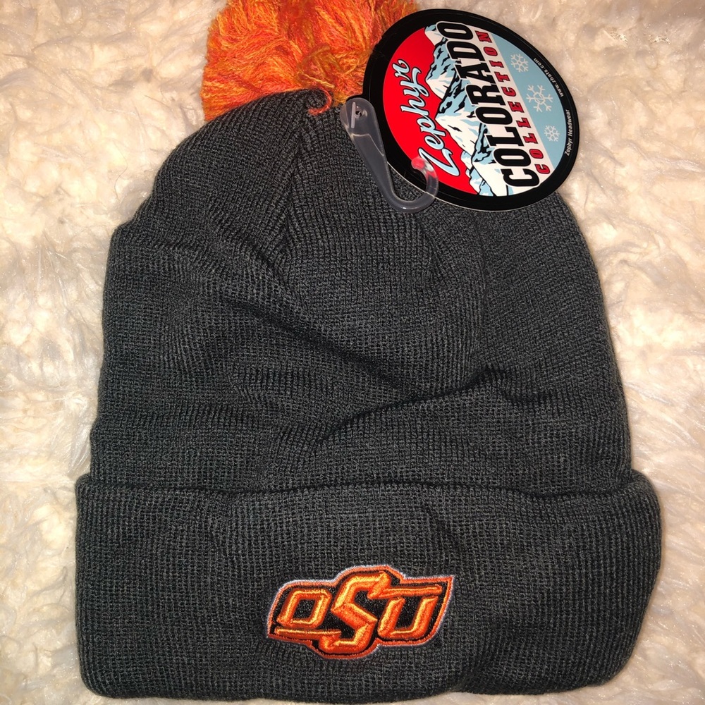 Oklahoma State University Pom Beanie